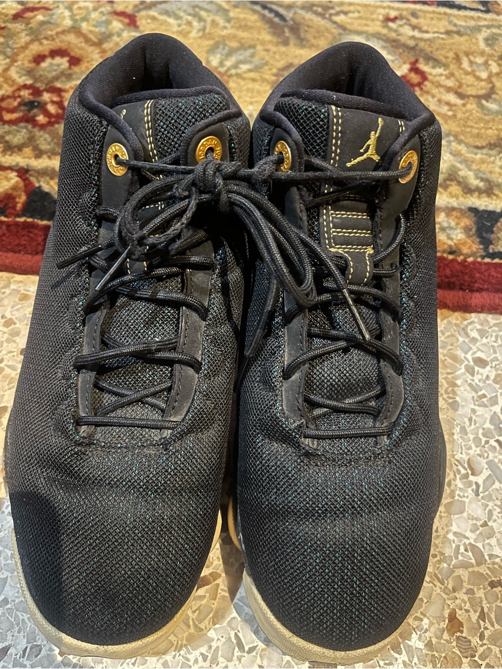 Nike Black and Gold youth  Basketball Sneakers Jordan’s